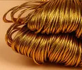 Goudkleurig metallic koord voor cadeauverpakking en sieraden in bundels van 10 meter - Goud