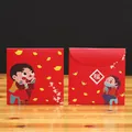 Sobres rojos festivos con ilustraciones de dibujos animados y patrones de Yuanbao - Personaje de Dibujos Animados Chibi (Estilo 4)