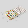 30-day Ramadan advent calendar gift box with numbered slots and mosque illustrations - White 30-Grid (HB0096) / 5 Pieces/Pack (25x21x4cm)