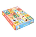 Easter calendar box featuring colorful cartoon rabbit and chick grid patterns - 24 Grids Rabbit & Carrot (HB0096) / 5 Pieces/Pack (25*17*4cm)