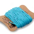 Cordón de algodón azul brillante de 3 mm para manualidades y envolver regalos - Azul cielo