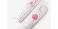 Scatola regalo lunga per biscotti con pois rosa e nastro decorativo elegante - Puntini Color Caramella / 23.5x8x3cm