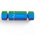 Three-color gradient candy box in cracker shape with Good Luck To You message - Multicolor Number and Text / 11*5cm (10 Pieces/Pack)