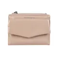Minimalistisches rosa Kunstleder-Portemonnaie mit Reißverschluss und Forever Sunshine - Rosa