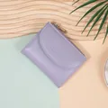Minimalistische lichtpaarse PU-lederen portemonnee met zilveren Classic Star belettering - Paars