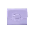 Modische lavendelviolette minimalistische Leder-Geldbörse mit Wellenklappe für Damen - Lila