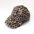 Klassische Baseballkappe mit Leopardenmuster in Khaki und Braun für den Außenbereich - S Kinder (48-52CM) / Camel
