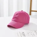 Klassische Baumwoll-Baseballkappe für Kinder in kräftigem Pink mit gebogenem Schirm Design - S Kinder (48-52CM) / Fuchsia