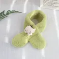 Écharpe polaire enfant vert clair avec motif dinosaure pour rester au chaud - Standard / Dinosaure Blanc-Vert Fruit