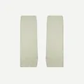 Scaldamuscoli Y2K bianco crema in morbida maglia sherpa con design a spacco moda - Bianco