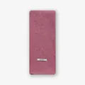 Roze paarse gebreide sjaal van 82% wolmix met een zachte en pluizige textuur - 140x15cm / Roze