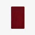 Classic burgundy wool blend knit scarf with ribbed edge detail for winter warmth - 170x25cm / Red
