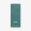 Zachte teal wollen mix sjaal met 82% wol en een pluizige bouclé gebreide textuur - 140x15cm / Meer blauw