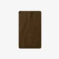 Classic dark brown wool blend knitted scarf with soft ribbed edge for women - Brown
