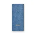 Hellblauer Schal aus Alpaka-Wollmischung mit Rippenstrick-Struktur für den Winter - Blau / 170x15cm