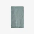 Soft wool blend knit scarf in light grey blue featuring a classic ribbed edge detail - 170x25cm / Light Blue