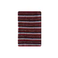 Striped wool blend leg warmers in red, black, purple, and mint green knit fabric - Red Stripes