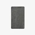 Soft heather gray wool blend knitted scarf with classic ribbed edges for winter wear - 170x25cm / Medium Grey
