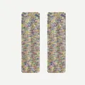 Colorful variegated knit leg warmers in vibrant pink blue and yellow textured fabric - 40x12cm / Pale Blue