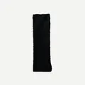 Classic black wool blend ballet style knit leg warmers with soft textured finish - 40x12cm / Black