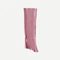 Calentadores de ballet rosas de punto suave con textura de canalé y abertura de talón - 42x8cm / Rosa