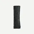 Dark grey ribbed wool blend leg warmers in a balletcore style for winter outfits - 40x12cm / Dark Gray