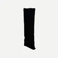 Calentadores negros estilo ballet en punto acanalado suave con textura elástica - 42x8cm / Negro