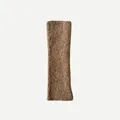 Brown wool-blend knit leg warmers with textured fiber finish in a ribbed ballet style - 40x12cm / Apricot