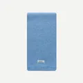 Light blue 100% pure Australian wool knitted scarf with soft texture and label - 155x20cm / Light Blue