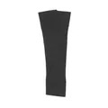Classic black ribbed knit leg warmers for ballet and yoga fitness workout socks - 50x9cm / Black