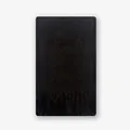 Classic black 80% wool scarf featuring a thick woven texture and elegant fringe tassels - 210x28cm / Dark Coffee