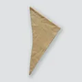 Foulard triangle en laine mélangée marron chameau avec texture tricotée pour femme - 110x40cm / Jaune Œuf