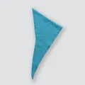 Foulard triangle en tricot bleu mélange de laine avec texture douce et élégante - 110x40cm / Vert Lac