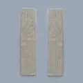 Cream knit wool blend leg warmers with ribbed texture for Y2K balletcore style - 48x10cm / White