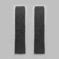 Dark grey ribbed wool blend leg warmers for women in a Y2K balletcore style - 48x10cm / Dark Gray