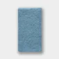 Light blue wool blend ribbed knit scarf with a soft textured finish for women - 160x20cm / Ice Blue