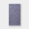 Ribbed knit scarf in marl effect blue-purple made of thick 35% wool blend yarn - 160x20cm / Light Purple