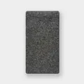 Vertical striped texture detail of dark grey wool blend knitted winter scarf for women - 160x20cm / Dark Gray