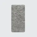 Zachte grijze alpaca wollen gebreide sjaal met pluizige textuur voor extra winterwarmte - 160x18cm / Lichtgrijs