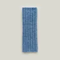 Hellblaue Wollmischung Rippstrick-Handschuhe mit weicher Mohair-Textur für Damen - Einheitsgröße / Blau