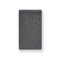 Écharpe classique en pure laine gris foncé avec maille nid d'abeille et bords côtelés - 155x22cm / Gris foncé