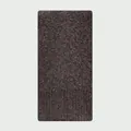 Soft dark grey wool knit scarf for winter with warm brushed texture and minimalist style - 160x20cm / Brown