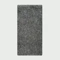 Soft mid-gray 30% wool knit scarf featuring a thick and warm fuzzy texture - 160x20cm / Dark Gray