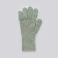 Guanti in maglia verde chiaro in misto lana con funzione touch per il calore invernale - Taglia unica / verde chiaro