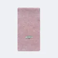 Rosafarbener Wollmischgewebe-Strickschal mit weicher Textur und gewebtem Logo-Etikett - 160x20cm / Rosa