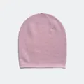 Berretto in maglia senza cuciture in pura lana australiana rosa chiaro per l'inverno - 23x26cm / Rosa Chiaro