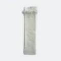 Chique crèmewitte beenwarmers van wolmix met pluizige franje voor een Y2K-stijl - 40x11cm / Wit