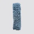 Écharpe en laine tricotée bleu poudré avec texture douce en molleton sherpa hiver - 170x10cm / Bleu