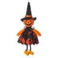 Decorazione di Halloween da appendere con testa di zucca e gonna arancione stampata - Ciondolo a Zucca