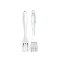 Vintage silver alloy fork pendants for DIY jewelry making with top hanging rings - Antique Silver Fork